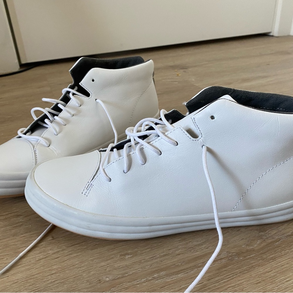 Bran new Camper white leather chukas.